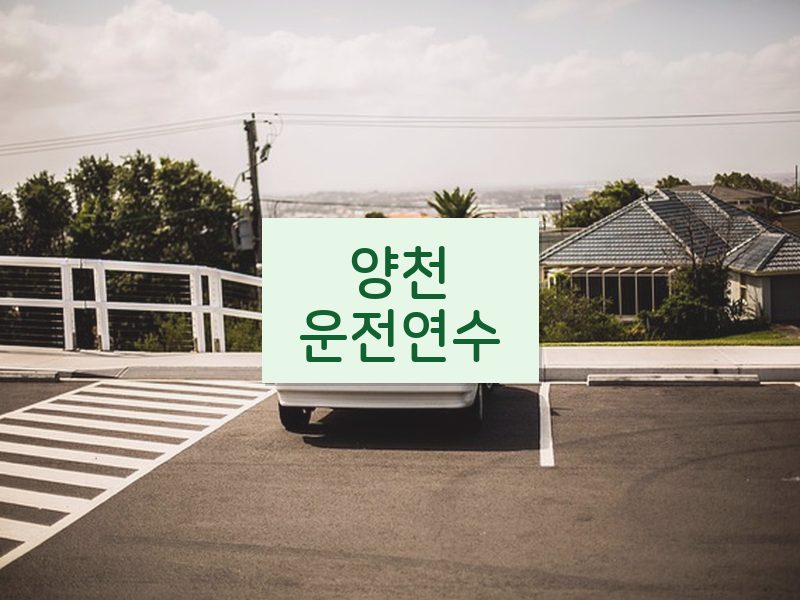 양천운전연수 후기