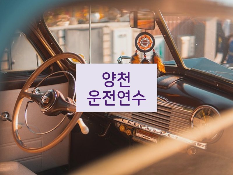 양천운전연수 후기