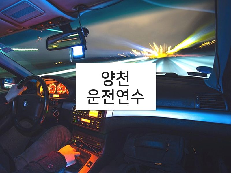 양천운전연수 후기