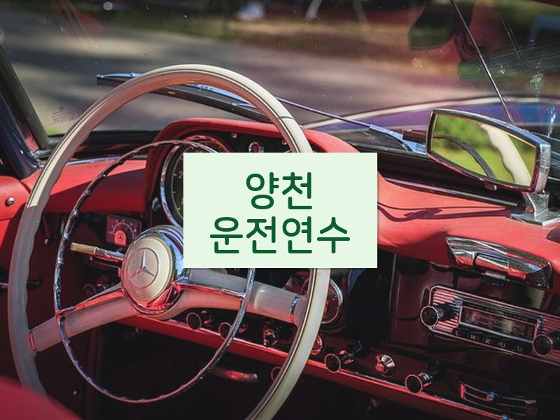 양천운전연수 후기