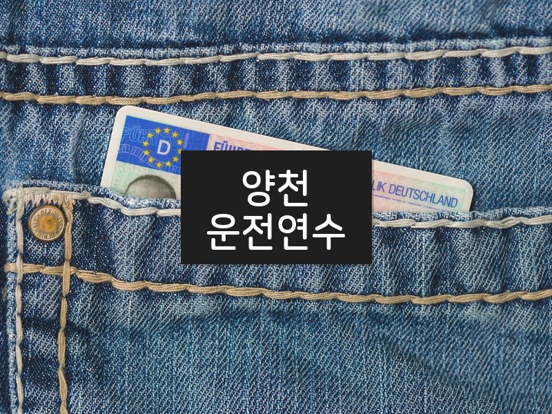양천운전연수 후기
