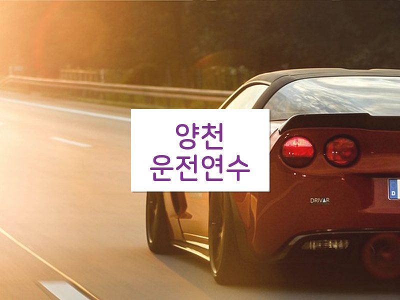 양천운전연수 후기