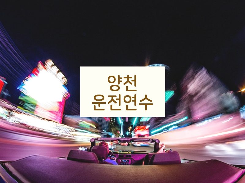 양천운전연수 후기