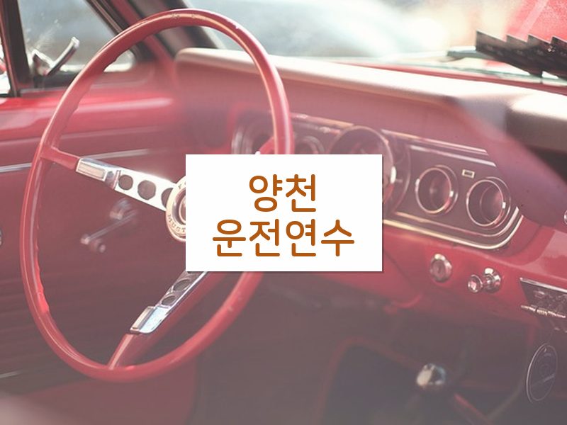 양천운전연수 후기