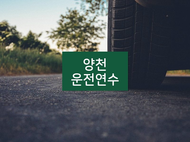 양천운전연수 후기