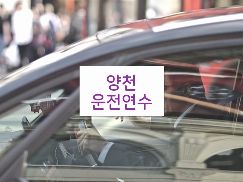 양천운전연수 후기