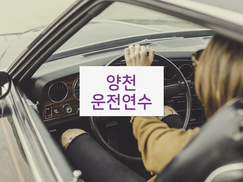 양천운전연수 후기