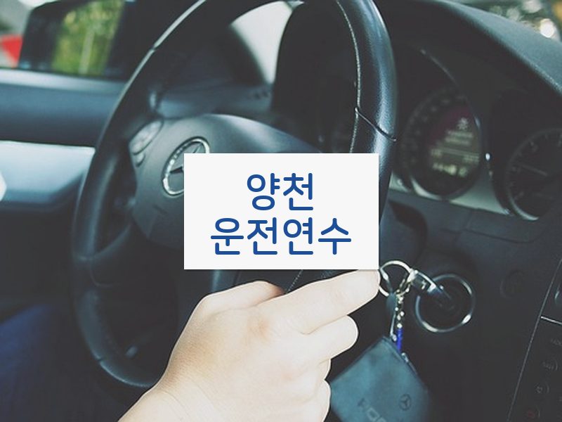 양천운전연수 후기