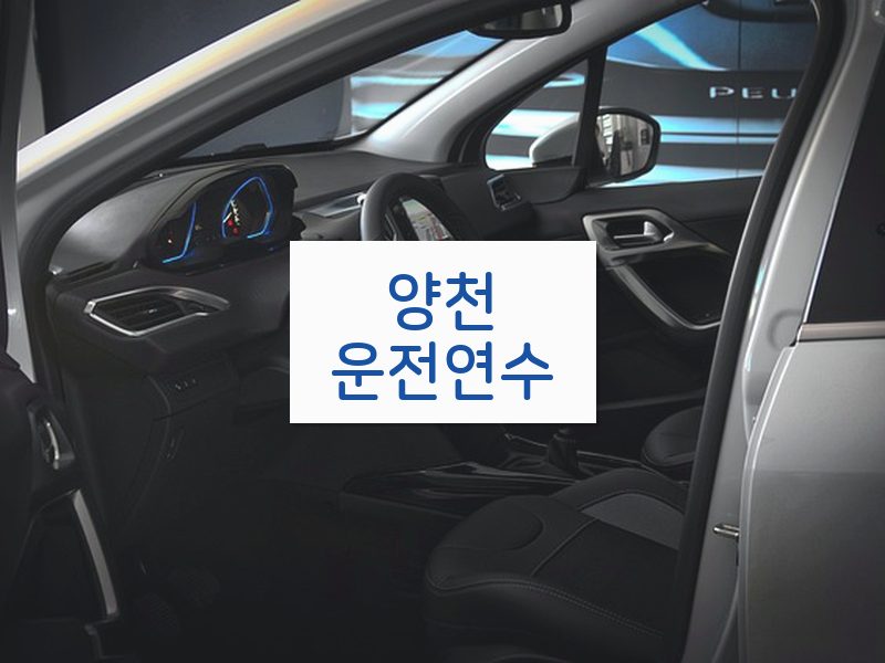 양천운전연수 후기