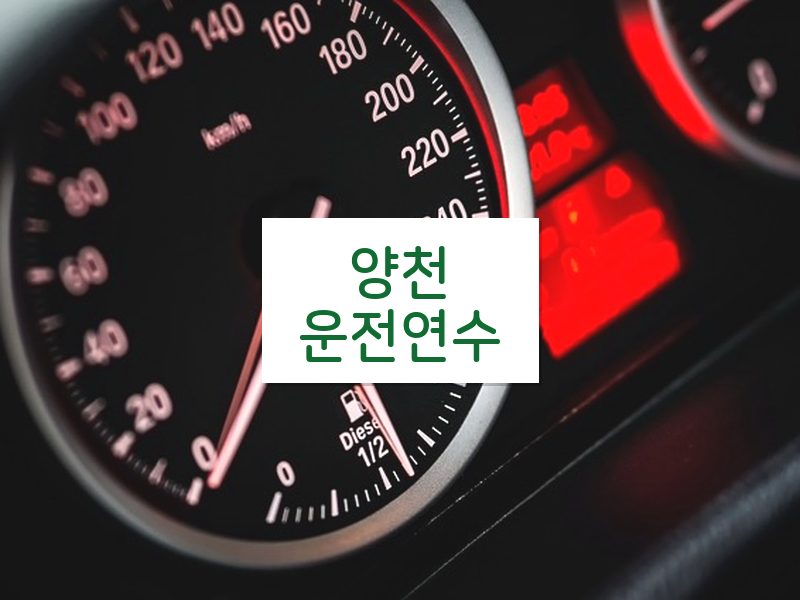 양천운전연수 후기