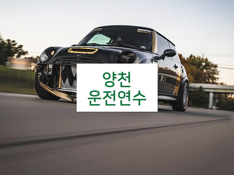 양천운전연수 후기