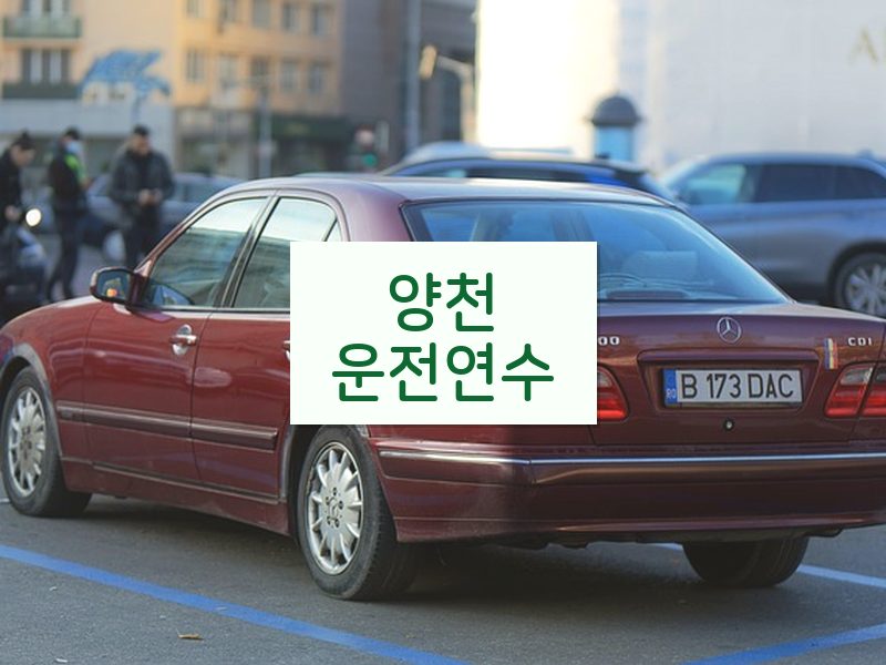 양천운전연수 후기