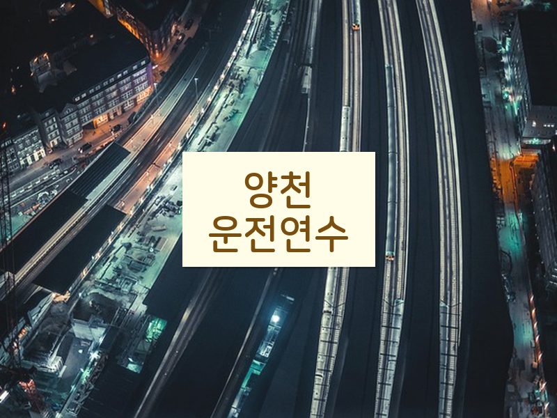양천운전연수 후기
