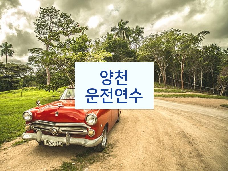 양천운전연수 후기