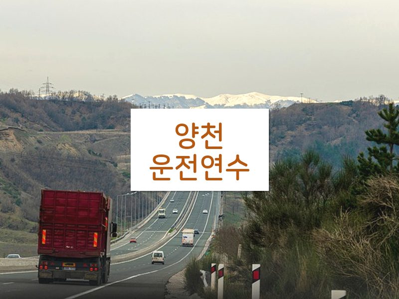 양천운전연수 후기