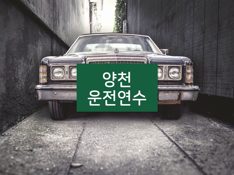양천운전연수 후기