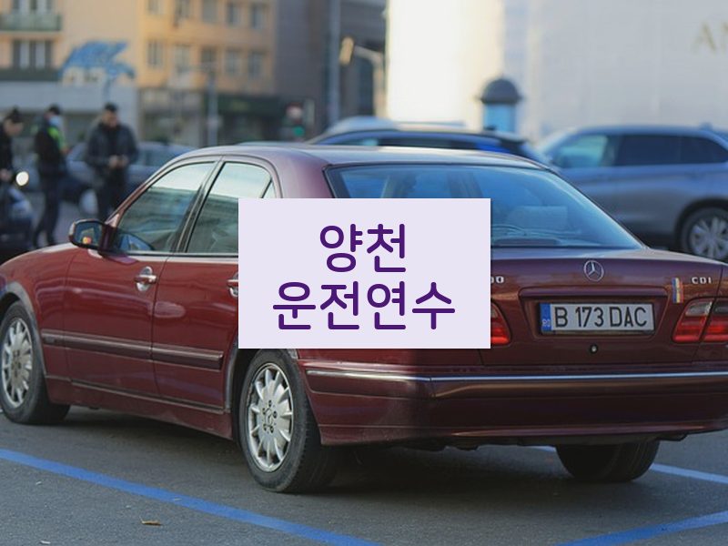 양천운전연수 후기