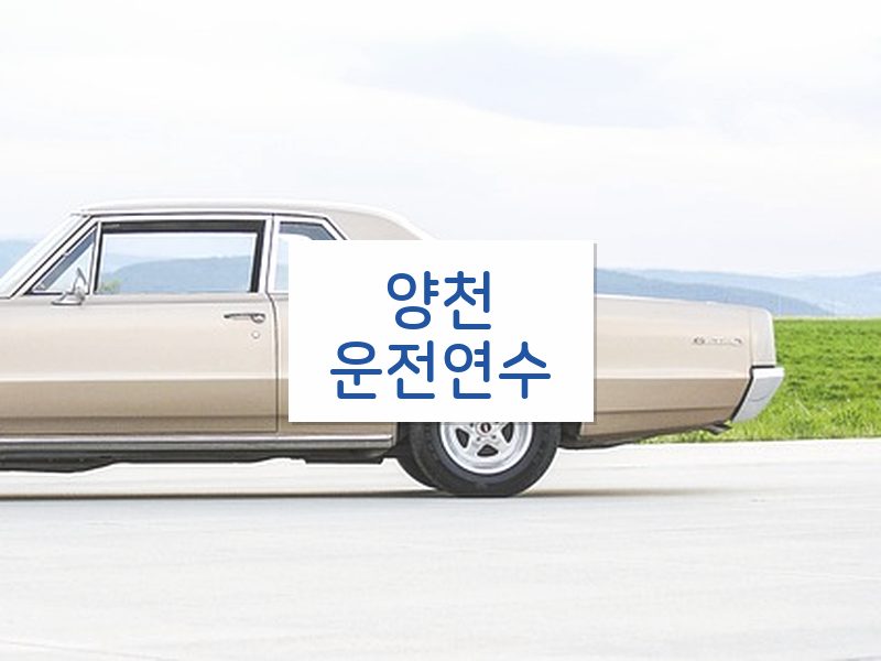 양천운전연수 후기