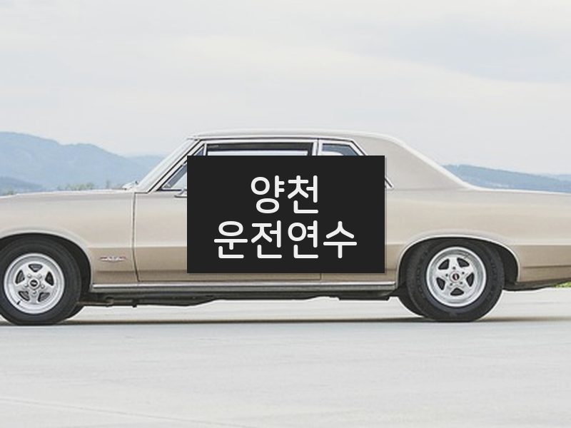 양천운전연수 후기