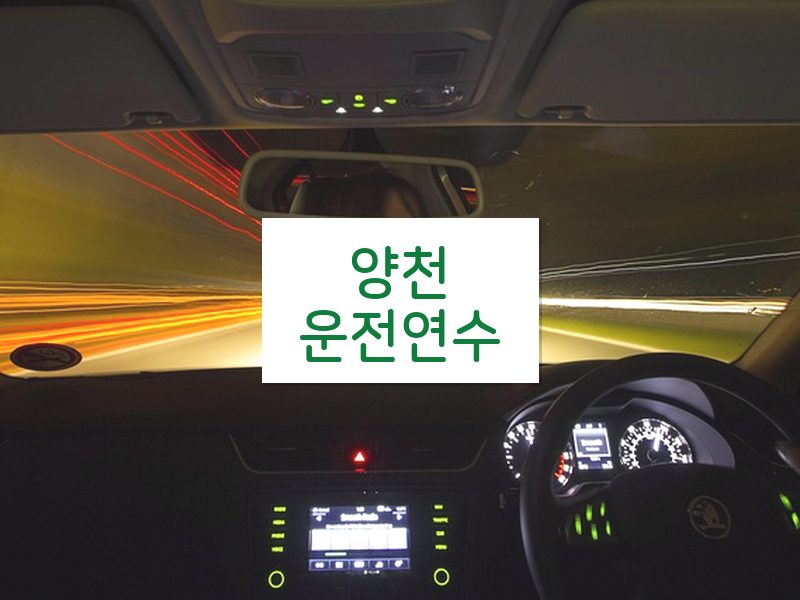 양천운전연수 후기