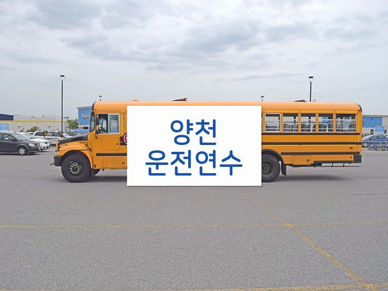 양천운전연수 후기