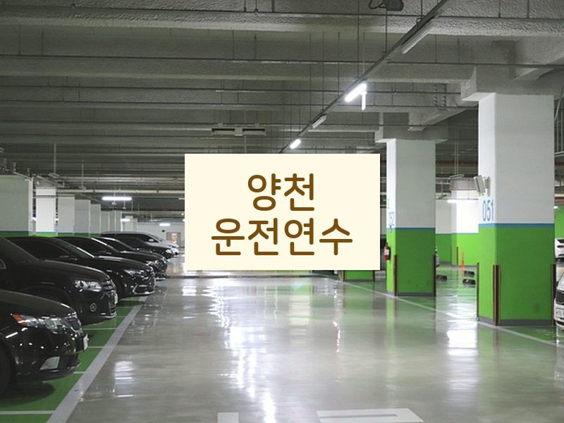 양천운전연수 후기