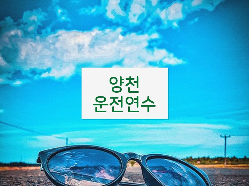 양천운전연수 후기