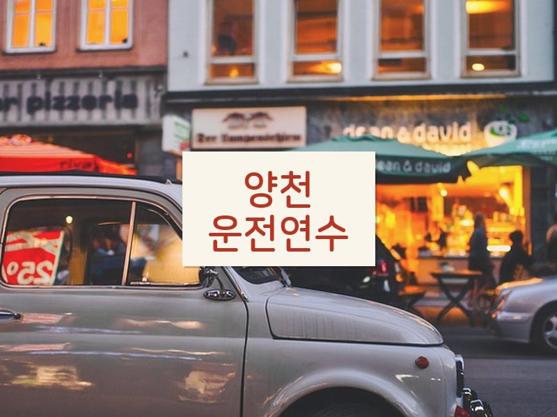 양천운전연수 후기