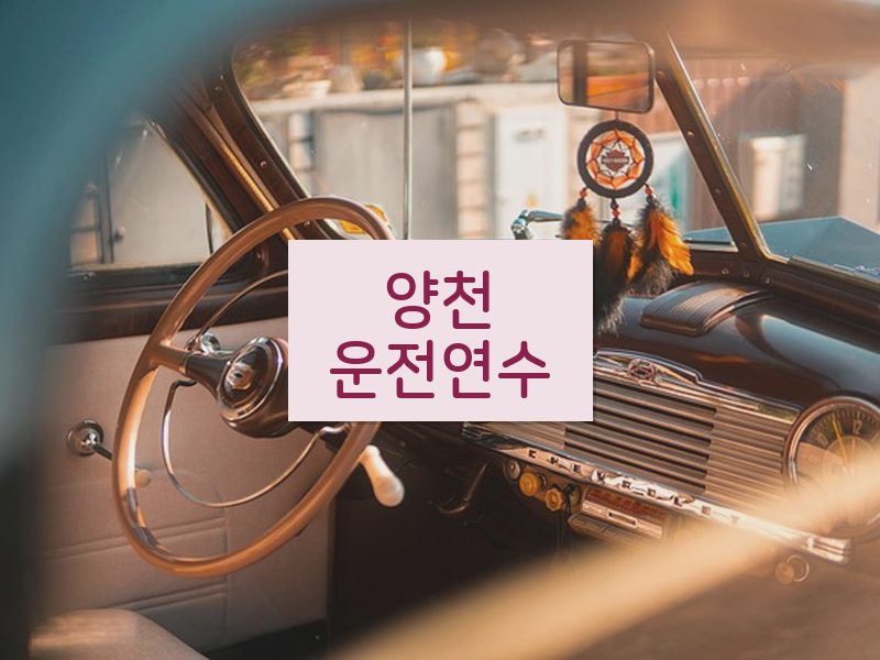 양천운전연수 후기