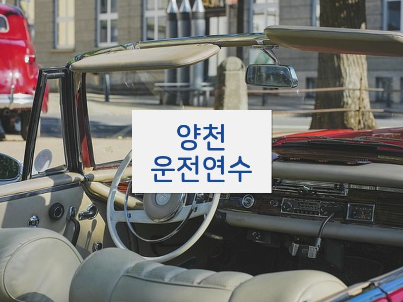 양천운전연수 후기