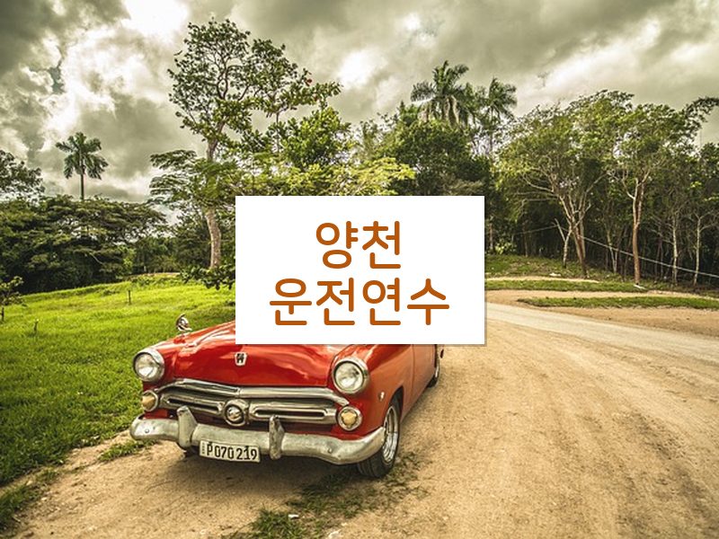 양천운전연수 후기