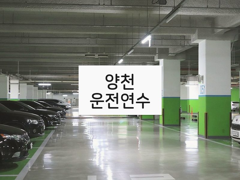 양천운전연수 후기