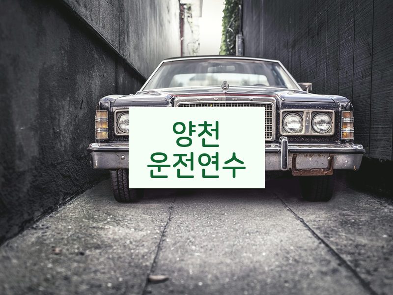 양천운전연수 후기