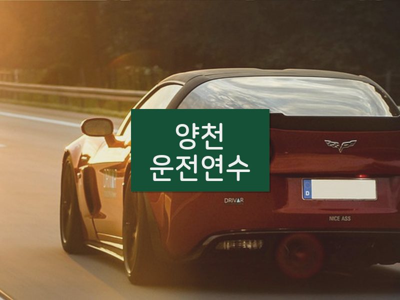 양천운전연수 후기