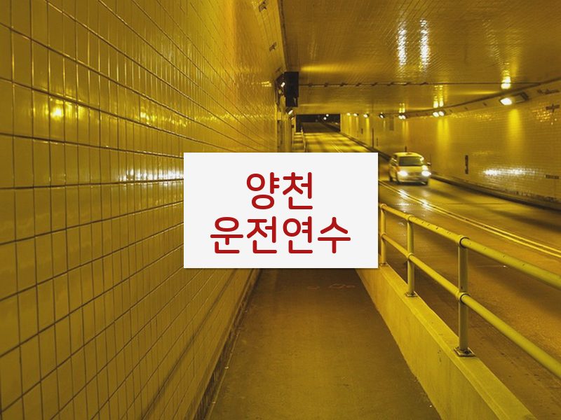 양천운전연수 후기