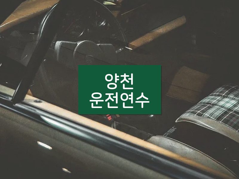 양천운전연수 후기