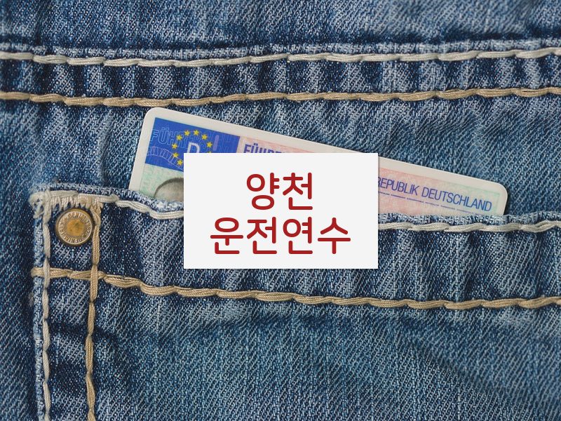 양천운전연수 후기