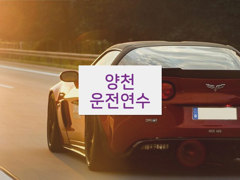 양천운전연수 후기