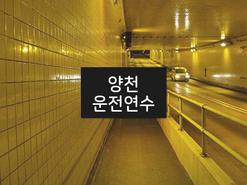 양천운전연수 후기