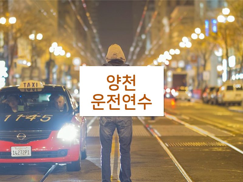 양천운전연수 후기