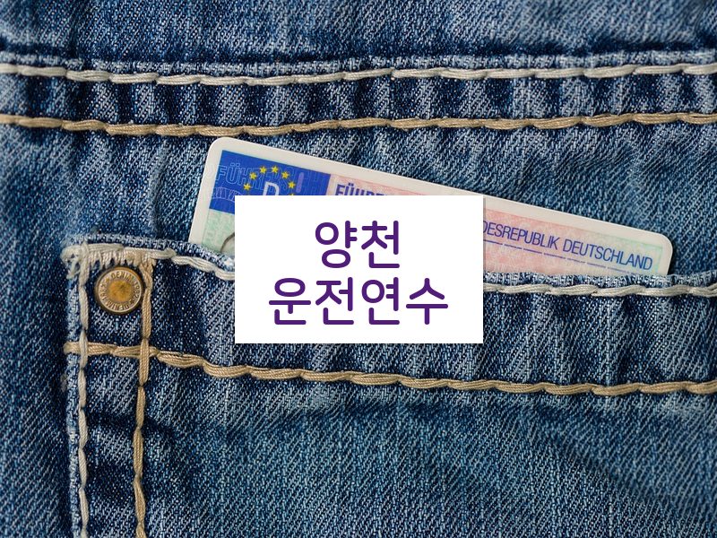 양천운전연수 후기