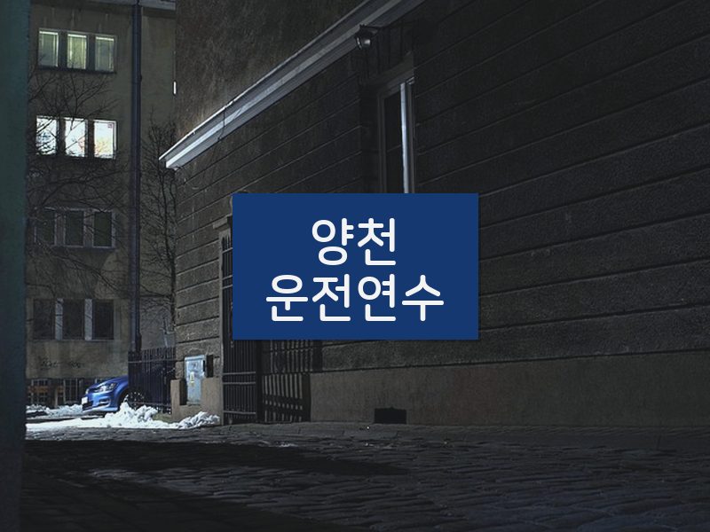 양천운전연수 후기