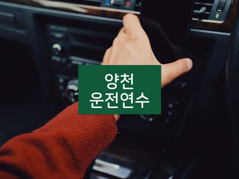 양천운전연수 후기