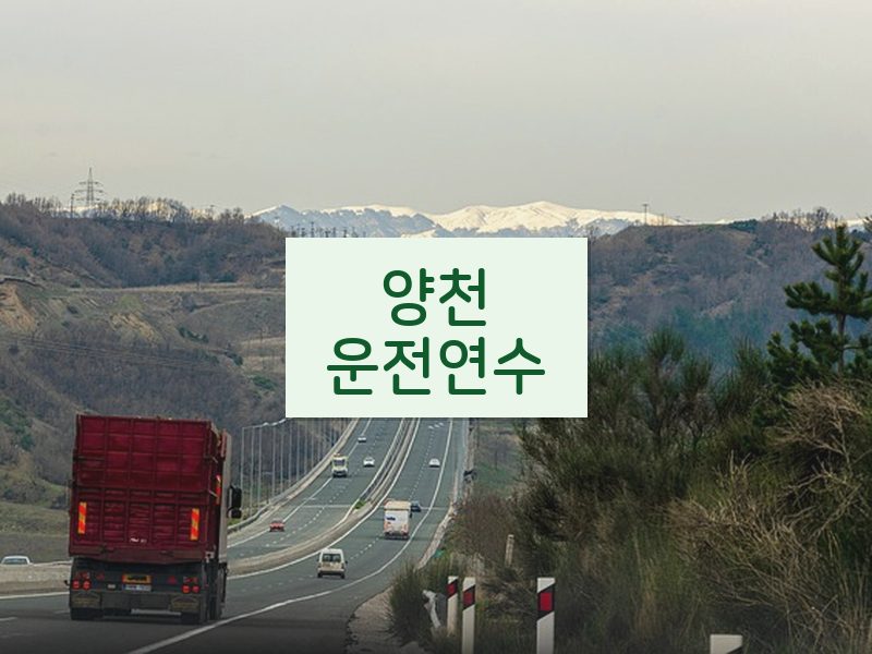 양천운전연수 후기