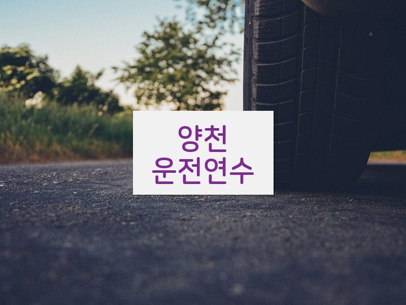 양천운전연수 후기