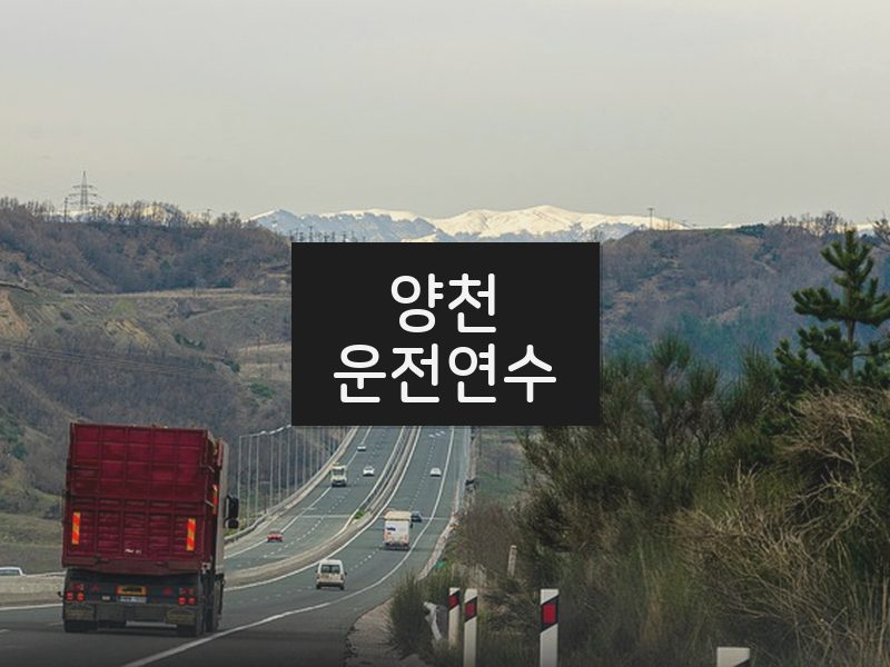 양천운전연수 후기
