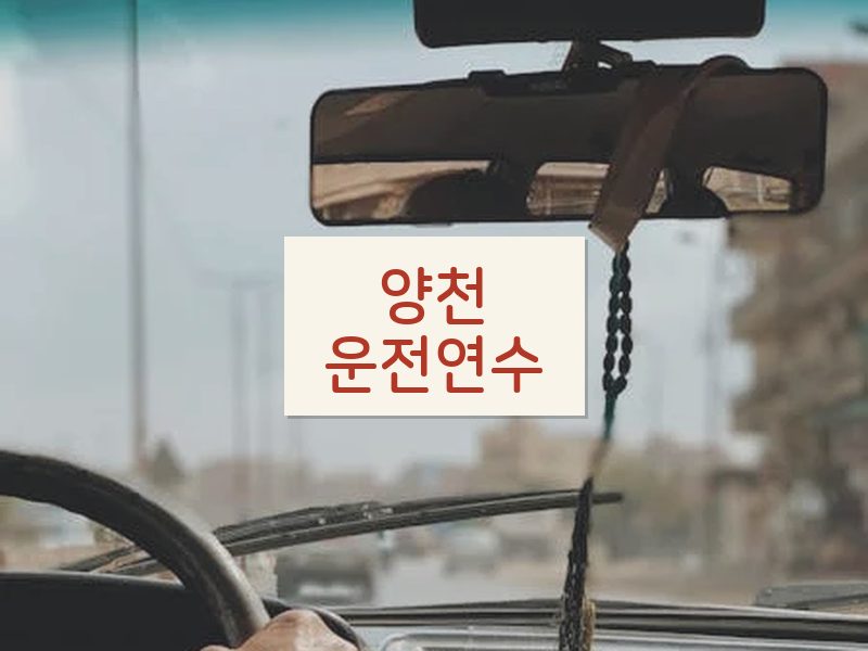 양천운전연수 후기