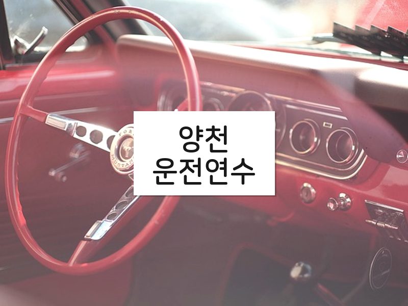양천운전연수 후기