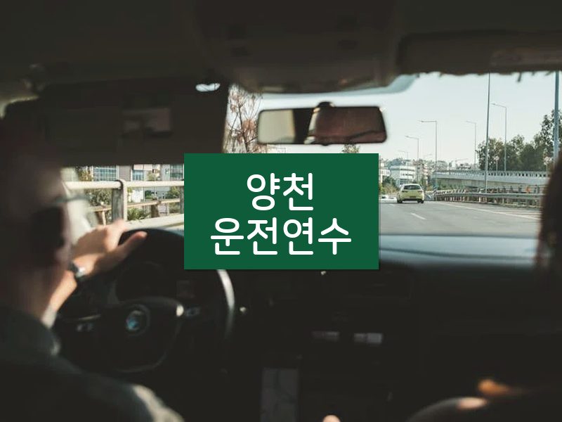 양천운전연수 후기