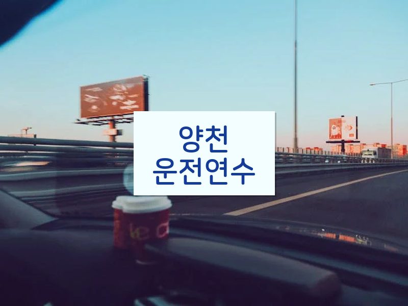 양천운전연수 후기